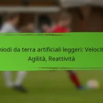 Chiodi da terra artificiali leggeri: Velocità, Agilità, Reattività