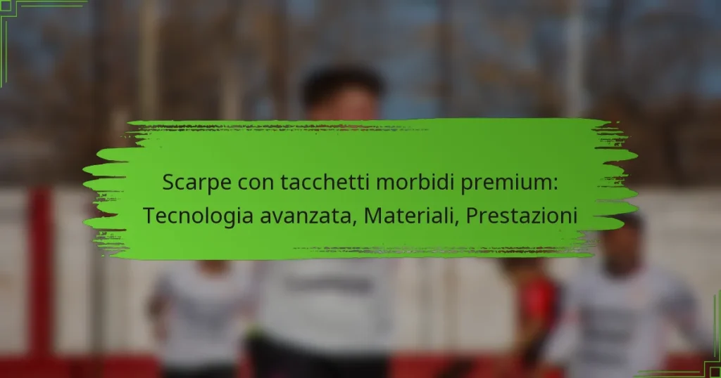 Scarpe con tacchetti morbidi premium: Tecnologia avanzata, Materiali, Prestazioni