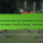 Scarpe da calcio per bambini su terreno morbido: Crescita, Design, Sicurezza