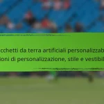 Tacchetti da terra artificiali personalizzabili: opzioni di personalizzazione, stile e vestibilità