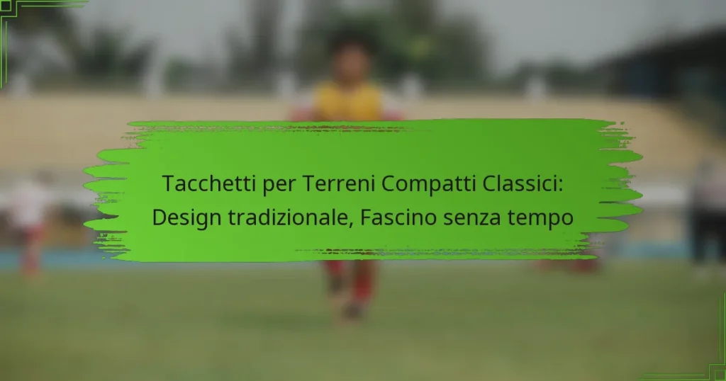Tacchetti per Terreni Compatti Classici: Design tradizionale, Fascino senza tempo