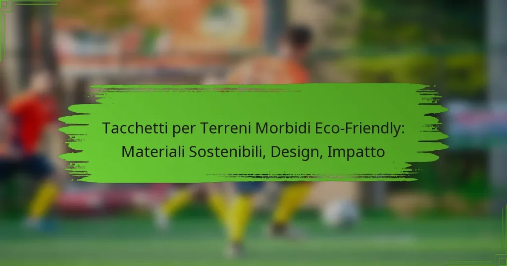 Tacchetti per Terreni Morbidi Eco-Friendly: Materiali Sostenibili, Design, Impatto