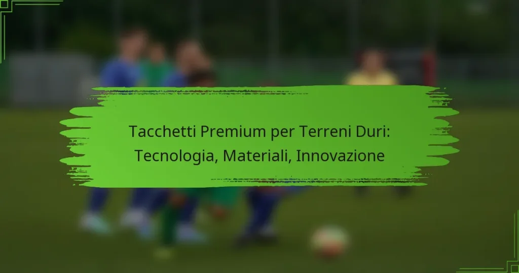 Tacchetti Premium per Terreni Duri: Tecnologia, Materiali, Innovazione