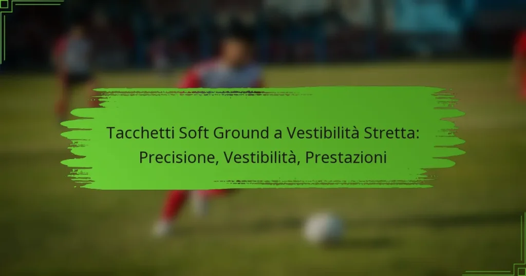 Tacchetti Soft Ground a Vestibilità Stretta: Precisione, Vestibilità, Prestazioni